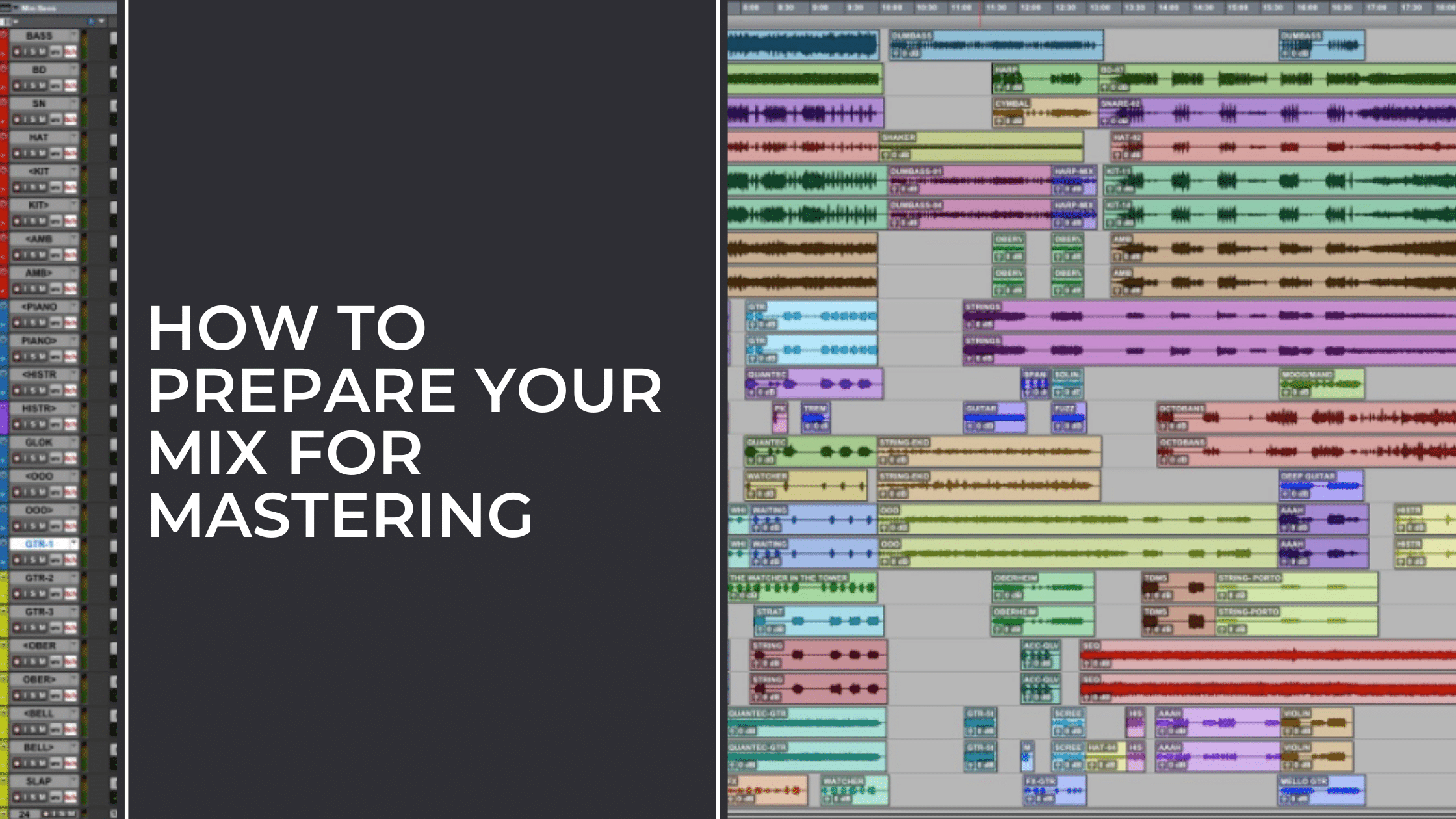 How to prepare your mix for mastering